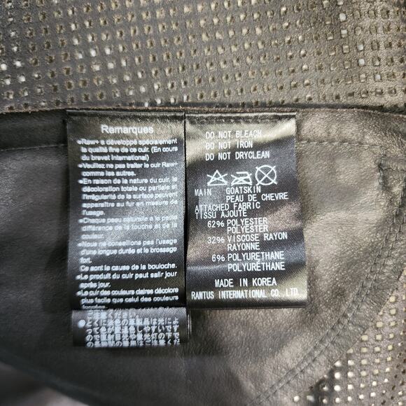 Rawtus (Raw+) Femme Japanese Motorcycle Jacket Goatskin Mesh Size S - Picture 7 of 10